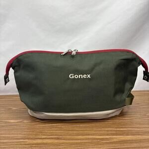 Gonex Toiletry Bag Travel Organizer Bag Green 2 Compartment 14” X 8” X 6” NEW